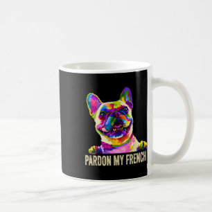 Caneca De Café Meu Francês - Arte Pop Divertido Frenchie Bulldog