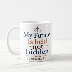 Caneca De Café Meu Futuro É Segurado Não Oculto Inspiração Versíc