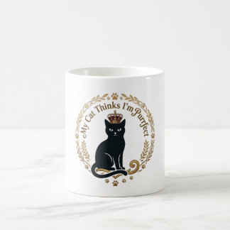 Caneca De Café Meu Gato Acha Que Sou Perfeito