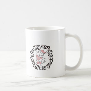 Caneca De Café Meu Gato Melhorou Meu Estilo de Vida – Design de G