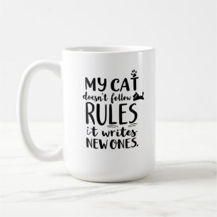 Caneca De Café Meu gato não segue regras