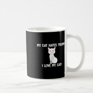 Caneca De Café Meu Gato Odeia Trump Engraçado Anti-Trump