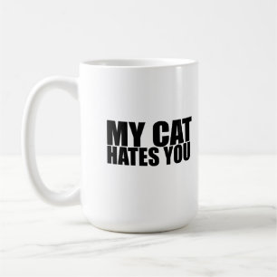 Caneca De Café Meu gato te odeia