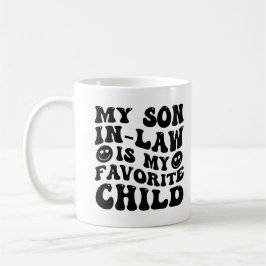 Caneca De Café Meu Genro É Meu Filho Favorito Humor Familiar