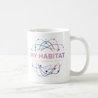 Caneca De Café "Meu Habitat É Onde Aprendi Meus Hábitos"