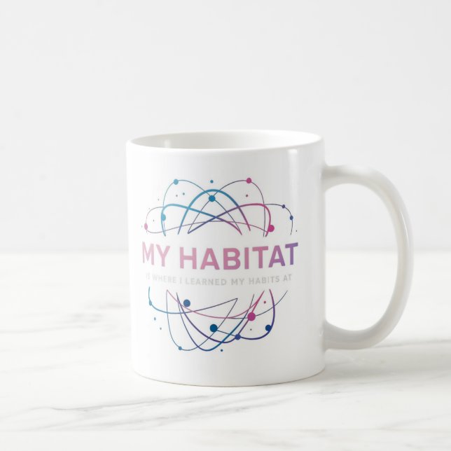 Caneca De Café "Meu Habitat É Onde Aprendi Meus Hábitos" (Direita)