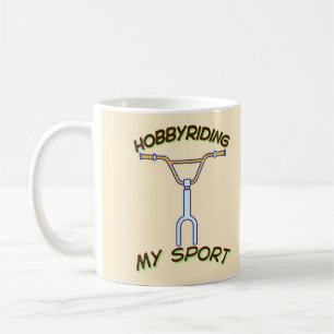 Caneca De Café Meu Hobby é Andar de Bicicleta Meu Esporte