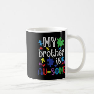 Caneca De Café Meu Irmão É Irmã Incrível Autismo Crianças Autismo