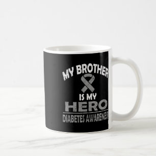 Caneca De Café Meu Irmão É Meu Herói Diabetes Sensibilizar A Cami