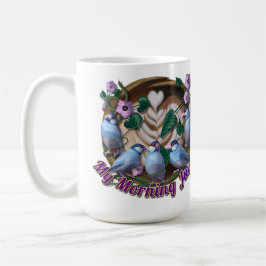 Caneca De Café Meu JAVA matinal com pardais