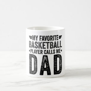 Caneca De Café Meu Jogador De Basquete Favorito Me Chama De Pai