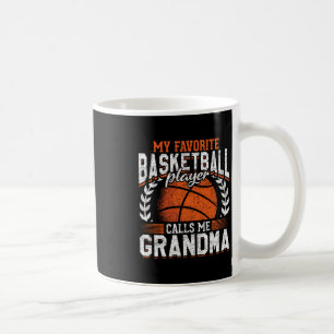 Caneca De Café Meu Jogador de Basquete Favorito Me Chama de Vovó