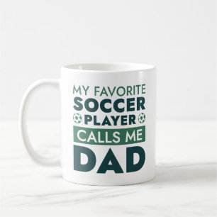 Caneca De Café Meu Jogador De Futebol Favorito Me Chama De Pai