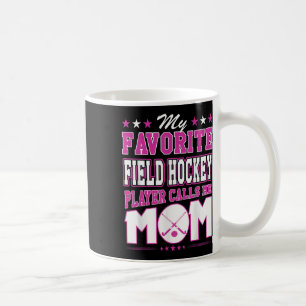Caneca De Café Meu jogador de hóquei em campo favorito me chama d