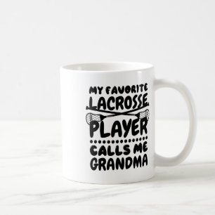 Caneca De Café Meu Jogador De Lacrosse Favorito Me Chama De Avó L