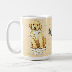 Caneca De Café Meu Laboratório Amarelo Comeu Minha Casa