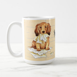Caneca De Café Meu Longueirado Dachshund Comeu Minha Casa