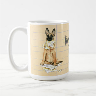 Caneca De Café Meu Malinois comeu meus trabalhos de casa