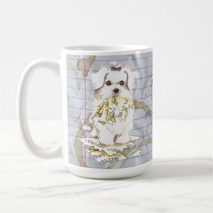 Caneca De Café Meu Maltês Comeu meu Plano de Lição