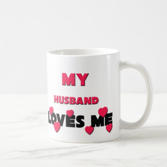 Caneca De Café Meu marido ama-me (Direita)