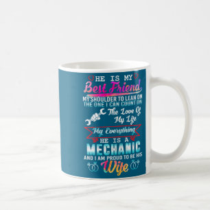 Caneca De Café Meu marido mecânico eu sou orgulhosa sua esposa De