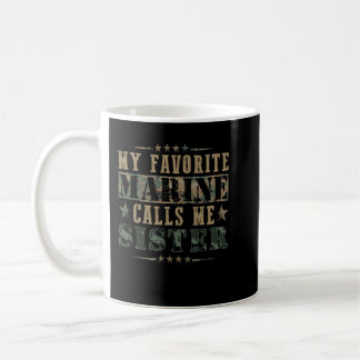 Caneca De Café Meu Marinheiro Favorito Me Chama de Irmã, Marinhei