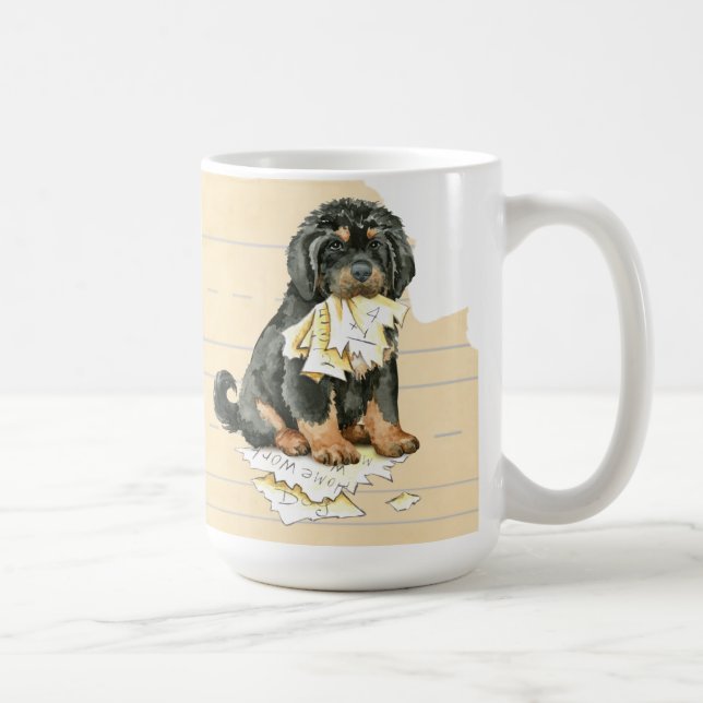 Caneca De Café Meu Mastiff Tibetano Comeu Minha Homework (Direita)