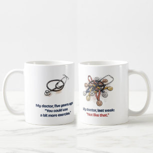 Caneca De Café Meu Médico Disse Mais Exercícios Funny Runner