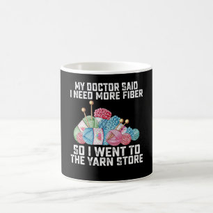 Caneca De Café Meu médico disse que eu preciso de mais fibras, en