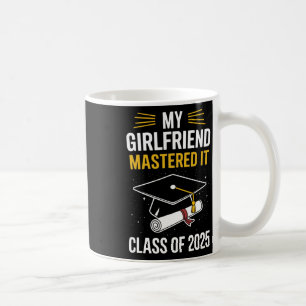 Caneca De Café Meu Namorada Mastered Mestrado De Ti Graduou Cl De