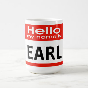 Caneca De Café Meu nome é Earl Personalize Mug