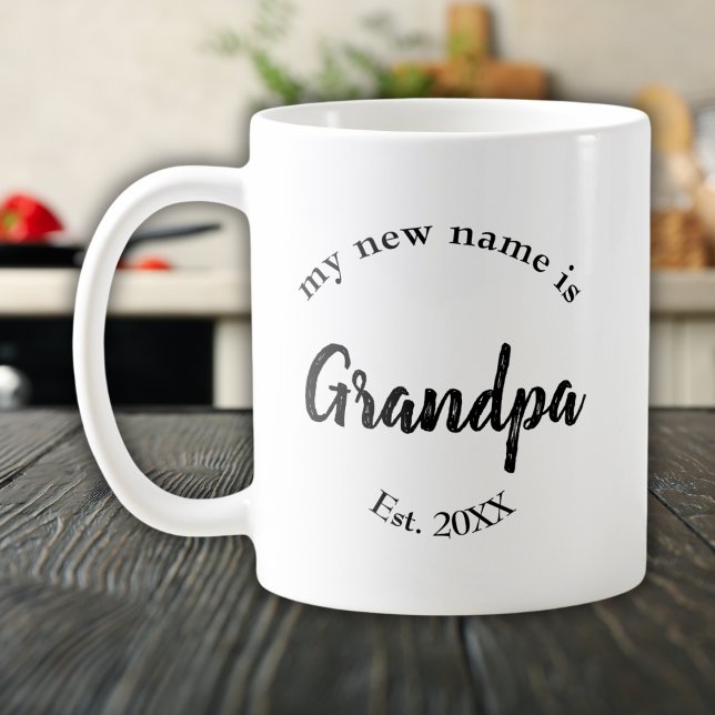 Caneca De Café Meu Novo Nome É Avô Est (Criador carregado)