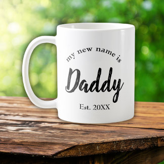 Caneca De Café Meu novo nome é Novo papai do Pai
