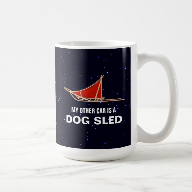 Caneca De Café Meu Outro Carro É Um Sled De Cachorro (Direita)