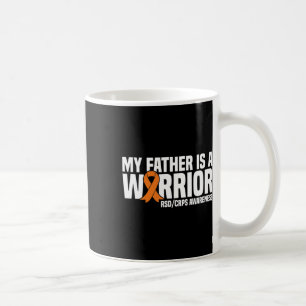 Caneca De Café Meu Pai É Um Guerreiro Laranja Fita Sdcrps Ciente