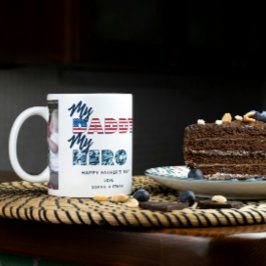 Caneca De Café Meu Pai Meu Dia de os pais Militar Herói 2 Foto