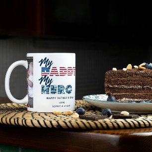 Caneca De Café Meu Pai Meu Dia de os pais Militar Herói 2 Foto