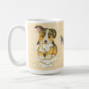 Caneca De Café Meu Pembroke Welsh Corgi Comeu Meu Trabalho De Cas