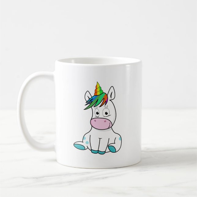 Caneca De Café Meu pequeno e fofo Unicórnio (Esquerda)