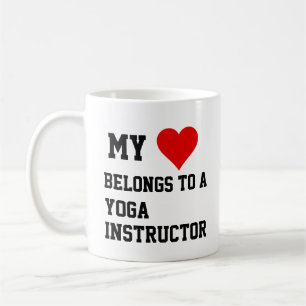 Caneca De Café Meu Pertence A Um Instrutor Ioga Mug