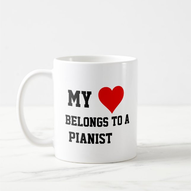Caneca De Café Meu Pertence a um Pianista  (Esquerda)
