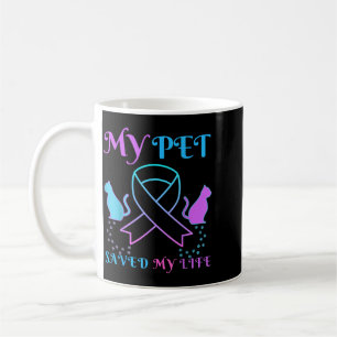 Caneca De Café Meu Pet Salvou Minha Vida Gato de Suporte Emociona
