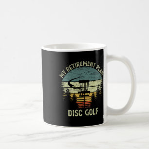 Caneca De Café Meu Plano de Aposentadoria Divertido Disc Golf Sen