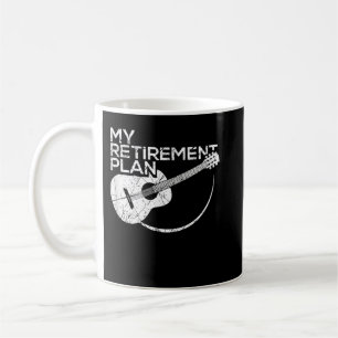 Caneca De Café Meu Plano de Aposentadoria Violão Músicos Engraçad