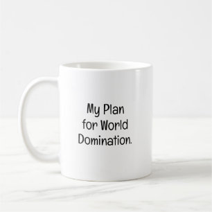 Caneca De Café Meu Plano para Dominação Mundial