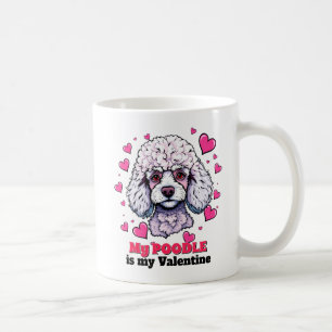 Caneca De Café Meu Poodle é meu namorado fofo e engraçado Cachorr
