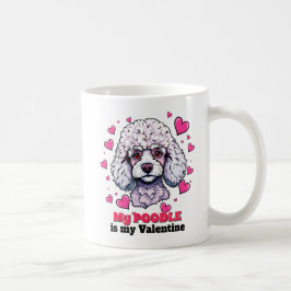 Caneca De Café Meu Poodle é meu Namorados Cachorro Bonito Engraça