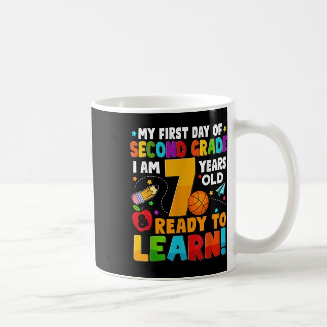 Caneca De Café Meu Primeiro Dia De segundo Segundo Ano Pronto Par (Direita)