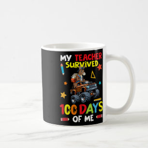 Caneca De Café Meu Professor Sobreviveu 100 Dias De Eu Mula No Mo