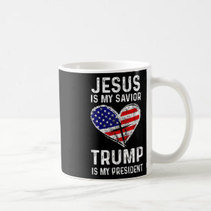 Caneca De Café Meu Salvador Trump É Meu Presidente 2